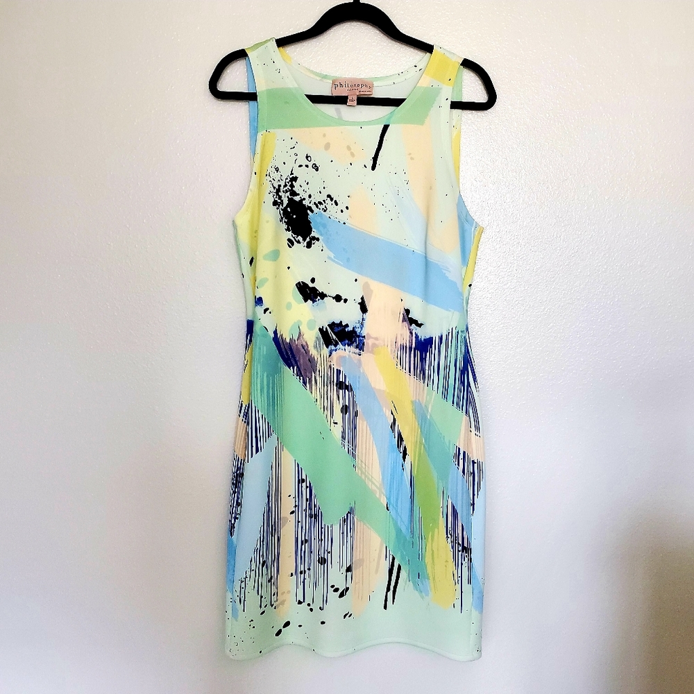 Brush Stroke Shirt Dress main image 1
